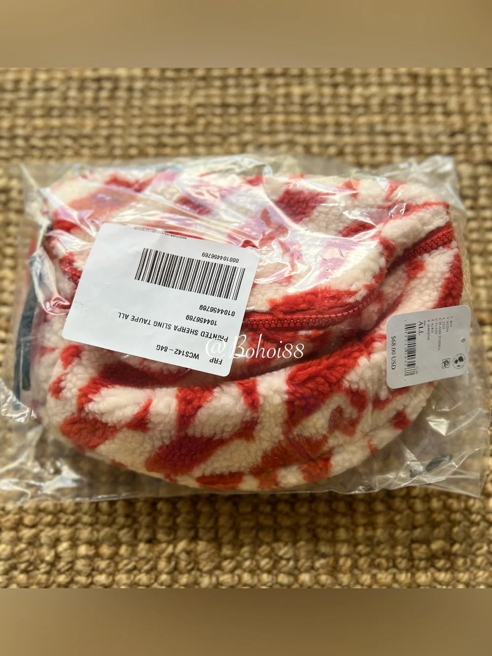 NWT Free People Printed Sherpa Sling Bag